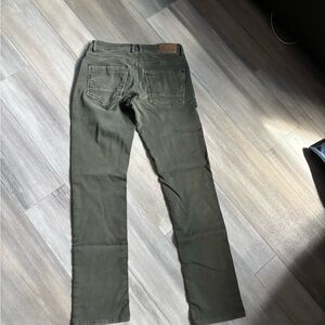 Express Men's Slim Fit Green Jeans